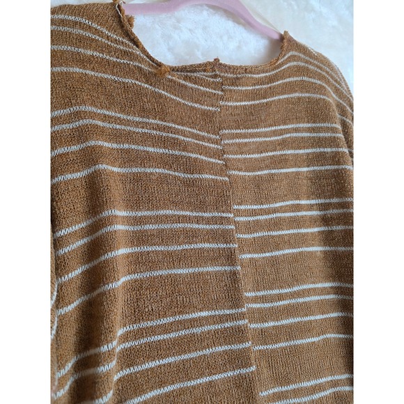 SAINTS & HEARTS Womens Striped V Neck Cropped Sweater Size M - Picture 6 of 6
